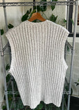 Vintage 90s Quaterback Knit Sweater Vest