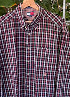 Vintage 90s Tommy Hilfiger Plaid Button Up Shirt