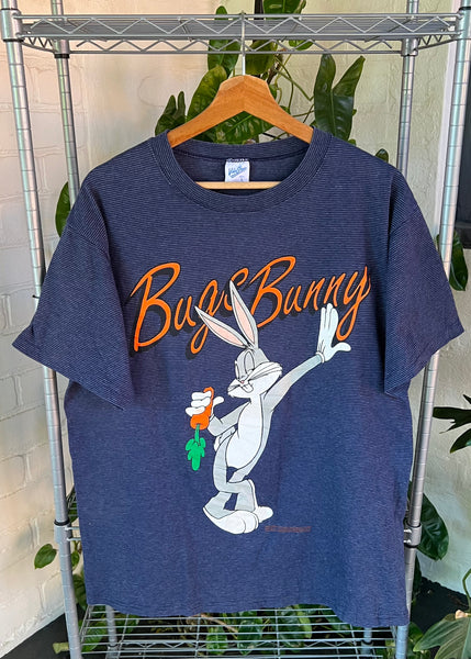 Vintage 1992 Bugs Bunny California Striped T-shirt