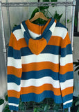 Vintage Y2K Quiksilver Striped Knit Hoodie