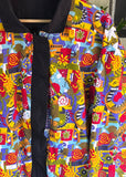 Vintage 80s Bec Pierce ‘Colours of Australia’ Art Print Reversible Jacket
