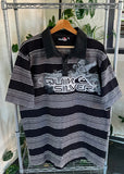 Vintage Y2K Quiksilver Striped Polo