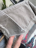 Vintage 90s Wrangler Aztec Western Button Up Distressed Shirt