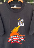 Vintage 1993 Burn Me Up American Tour T-shirt