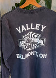 Vintage 1996 Harley Davidson Belmont Ohio Eagle Long Sleeve T-shirt