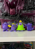 Vintage 90s McDonald’s Grimace Toys Lot of 4