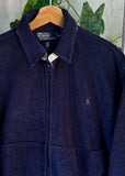 Vintage 90s Polo Ralph Lauren Fleece Harrington Jacket *Read Description*