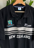 Vintage 2007 New Zealand BlackCaps Cricket World Cup Polo