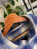 Vintage 90s West Surf Plaid Button Up Shirt