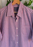 Vintage Y2K Back Bay Plaid Short Sleeve Button Up Shirt