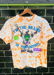 Vintage 1996 Goosebumps ‘Brains of this Outfit’ Rare Tie Dye T-shirt