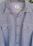 Vintage Tom Jeans Union Made Striped Button Up Shirt
