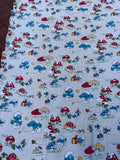 Vintage 1980 The Smurfs BP Bed Sheet