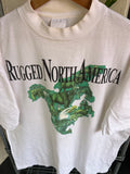 Vintage 90s Rugged North America Mock Neck T-shirt