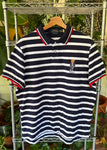 Vintage Ralph Lauren Polo Bear Striped Polo Shirt