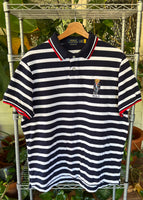 Vintage Ralph Lauren Polo Bear Striped Polo Shirt