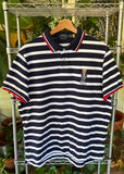 Vintage Ralph Lauren Polo Bear Striped Polo Shirt
