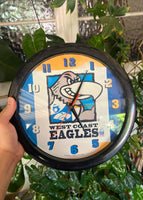 Vintage 90s West Coast Eagles AFL Wall Clock (not working)