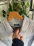 Vintage 90s Jean West Plaid Button Up Shirt