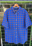 Vintage Nautica Plaid Button Up Shirt