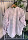 Vintage 90s No Fear Flano Plaid Button Up Shirt