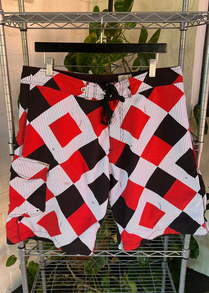 Vintage Y2K Red Sand Boadshorts