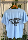 Vintage 80s Goldsworthy Railways Ringer T-shirt