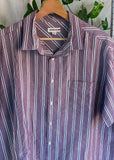 Vintage Y2K Reserve Striped Short Sleeve Button Up Shirt