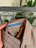Vintage Diplomat Plaid Button Up Shirt