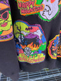 Vintage 80s Happy Halloween Hand Made Spooky Jumper