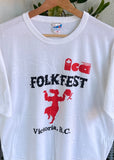 Vintage 80s Folk Fest Victoria British Columbia T-shirt