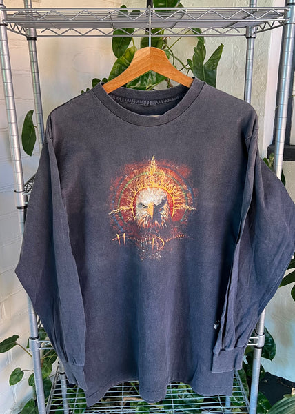 Vintage 1996 Harley Davidson Belmont Ohio Eagle Long Sleeve T-shirt