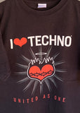 Vintage 2002 I Love Techno Music Festival T-shirt