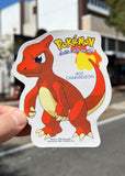 Vintage 1999 Nintendo Pokémon Original x13 Big Vinyl Sticker Lot