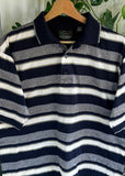 Vintage Greg Norman Golf Striped Polo