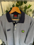 Vintage 90s Canterbury x Basketball Australia Striped Polo