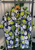 Vintage 90s Quiksilver Hawaiian Button Up Surf Shirt