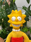 Vintage 1990 The Simpsons ‘Lisa Simpson’ Plastic Head Plush Toy