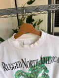 Vintage 90s Rugged North America Mock Neck T-shirt