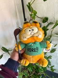 Vintage 1981 Garfield Golfer ‘Fore!!’ Dakin Plush Toy