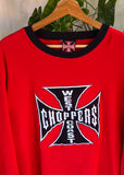 Vintage West Coast Choppers Long Sleeve Embroidered Thick T-shirt
