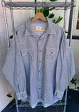 Vintage Tom Jeans Union Made Striped Button Up Shirt