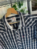Vintage 90s Levi’s Western Wear Plaid Button Up Shirt