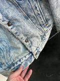 Vintage 1980s Levi’s Denim Boa Acid Wash Rare Jacket