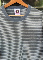 Vintage 90s Lightning Bolt USA Striped Surf T-shirt