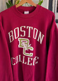 Vintage 90s Boston College Crewneck Jumper