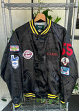 Vintage 90s Dunbrooke x Roy Hobbs Baseball Silk Bomber Jacket