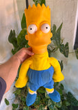 Vintage 1990 Big The Simpsons Bart Plastic Head Toy