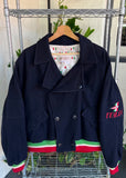Vintage 1980’s Gucci Double Breasted Italian Wool Blouson Jacket