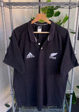 Vintage 90s Adidas x New Zealand All Blacks Rugby Jersey Polo